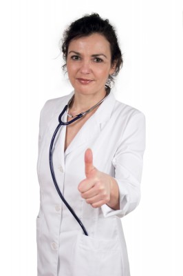 Doctor Giving Thumbs Up to Fitness